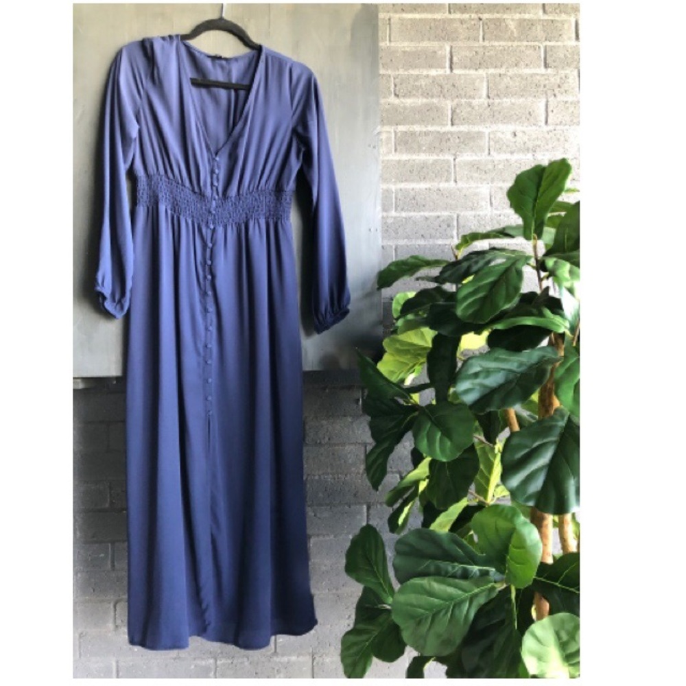 Blue maxi dress